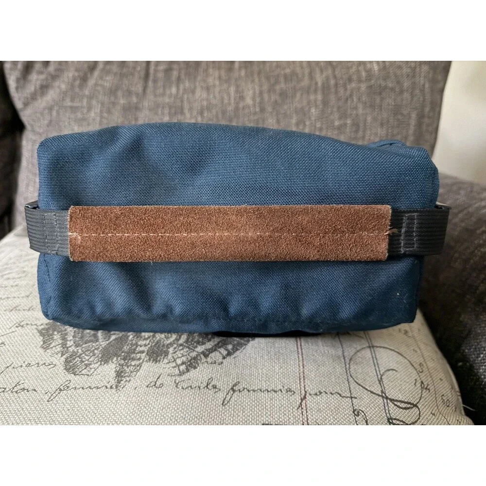 Vintage 80s LL Bean Camera Bag Fanny Pack Crossbody Blue Nylon Freeport ME